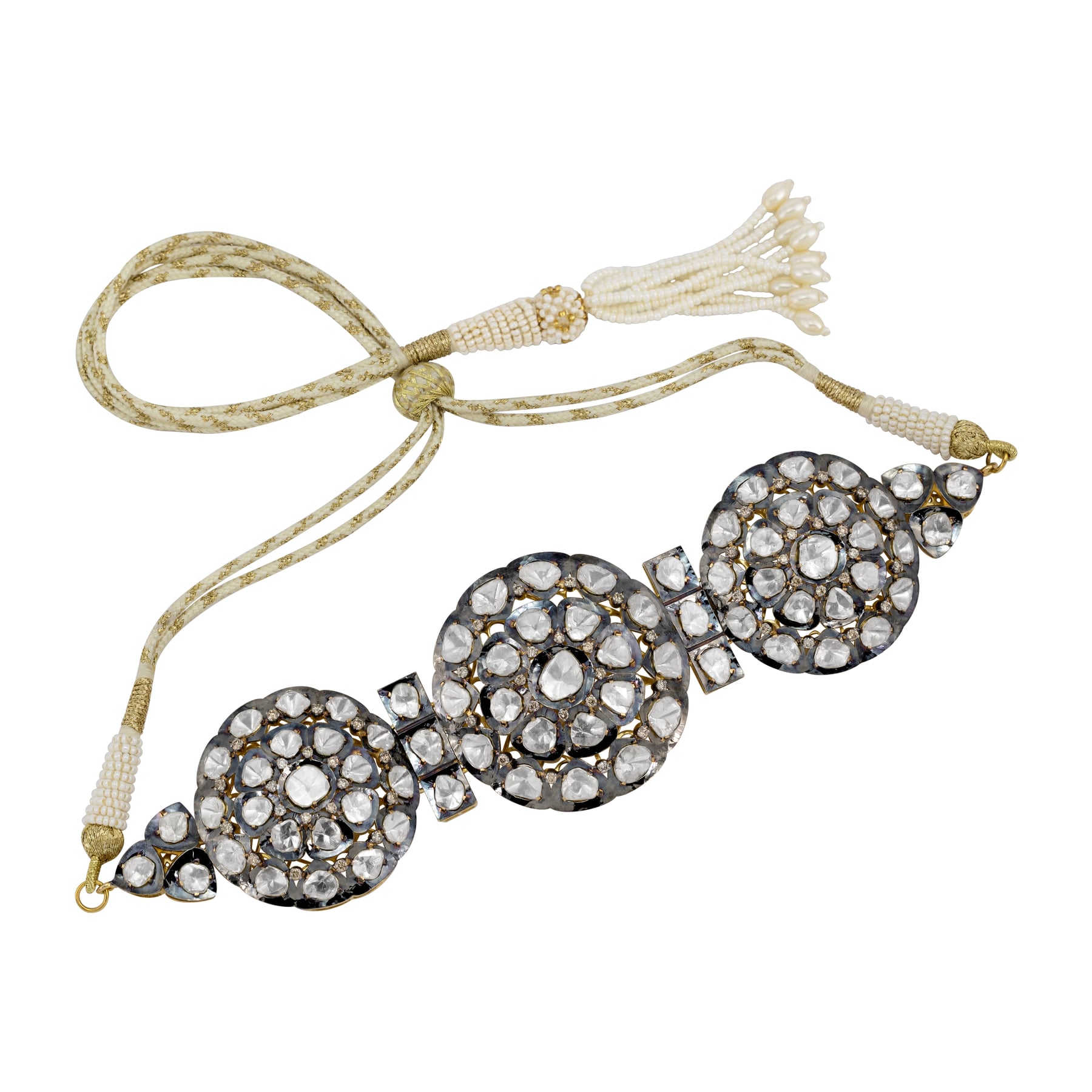 Radial Tri-Circular Polki Choker